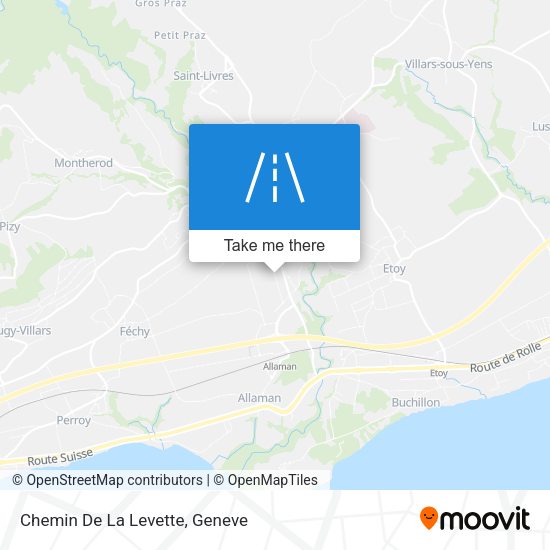 Chemin De La Levette map