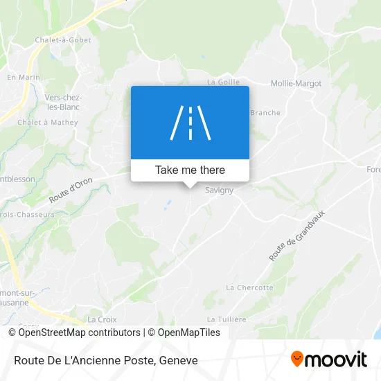 Route De L'Ancienne Poste map