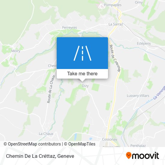 Chemin De La Créttaz map