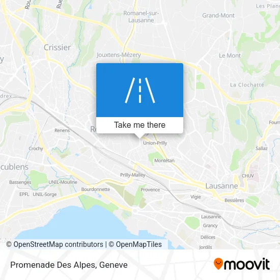 Promenade Des Alpes map