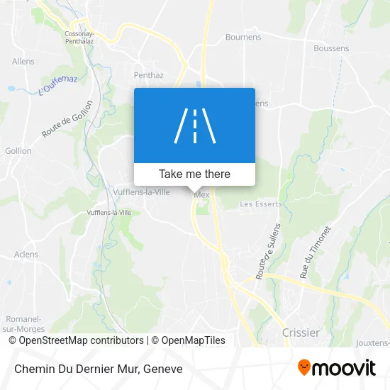 Chemin Du Dernier Mur map