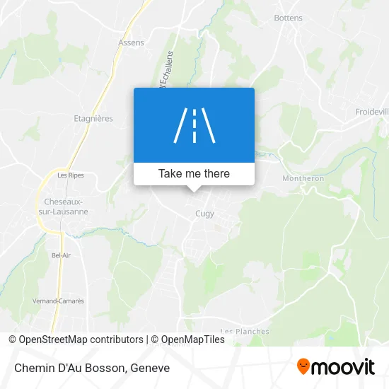 Chemin D'Au Bosson map