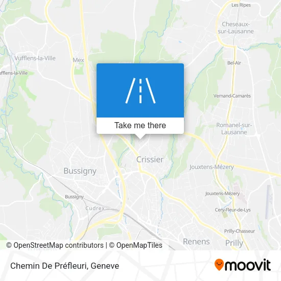 Chemin De Préfleuri map