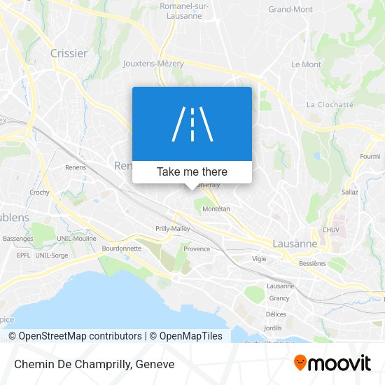 Chemin De Champrilly map