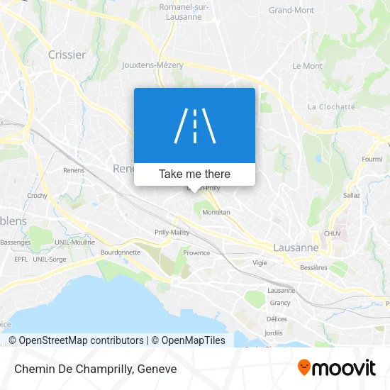 Chemin De Champrilly map