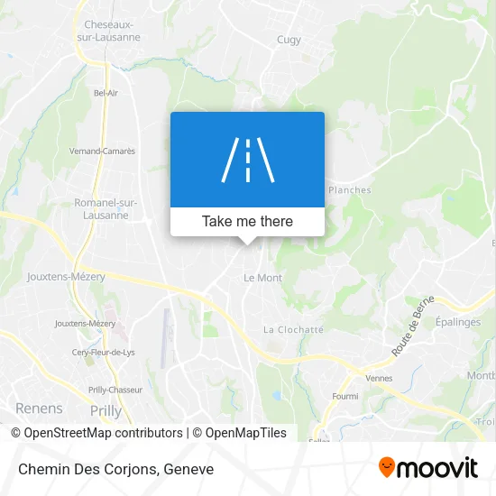 Chemin Des Corjons map
