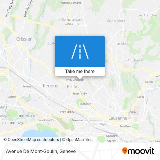Avenue De Mont-Goulin map