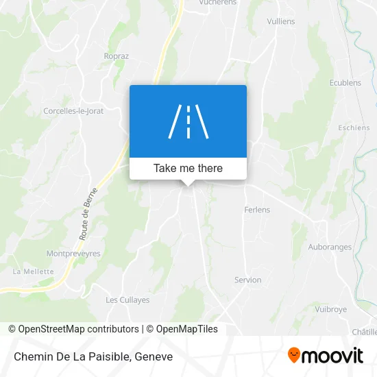 Chemin De La Paisible map