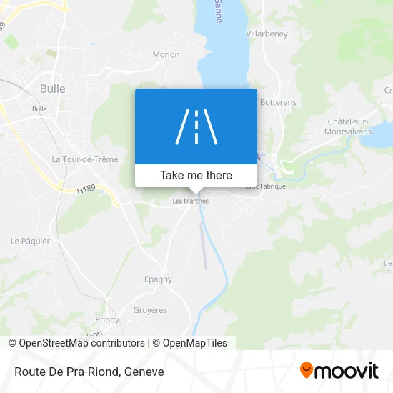 Route De Pra-Riond map