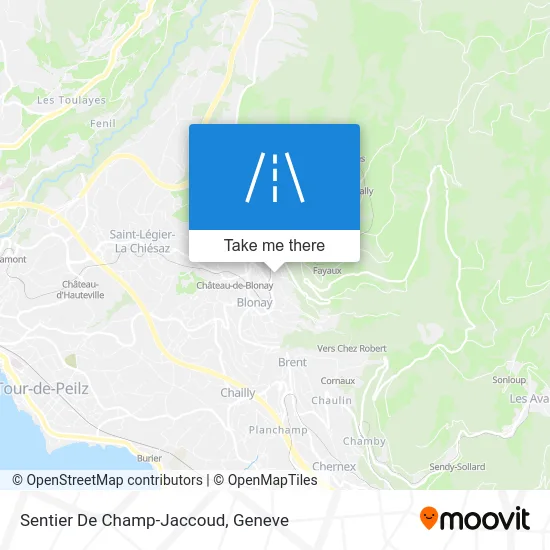 Sentier De Champ-Jaccoud map
