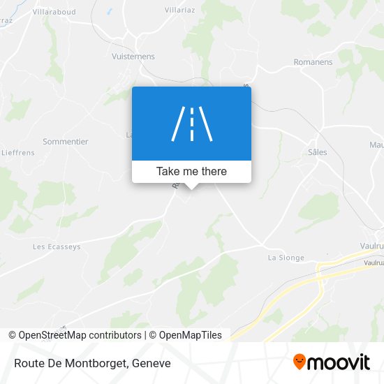 Route De Montborget map