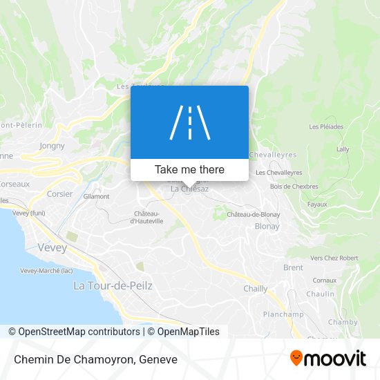 Chemin De Chamoyron map