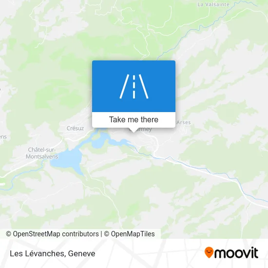 Les Lévanches map