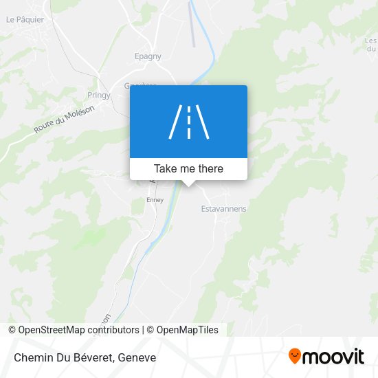 Chemin Du Béveret map