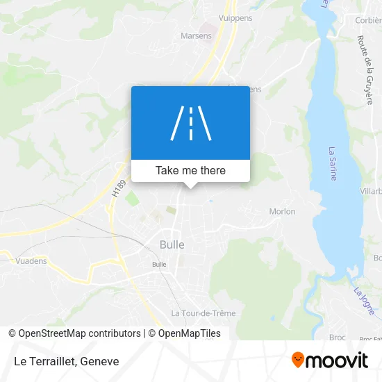 Le Terraillet map