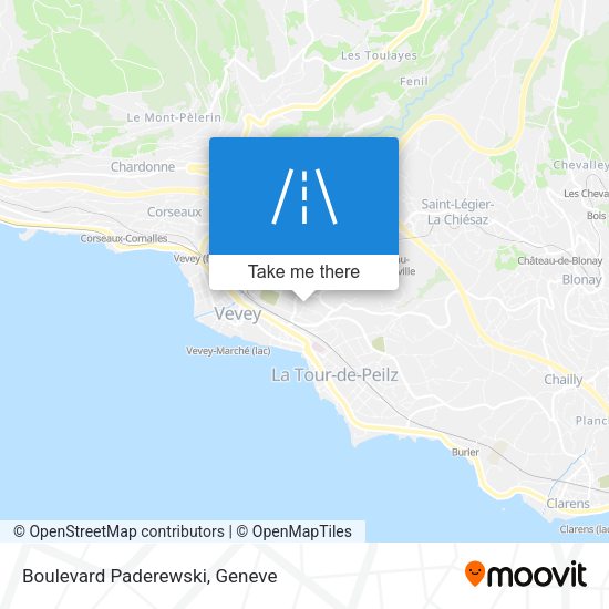 Boulevard Paderewski map