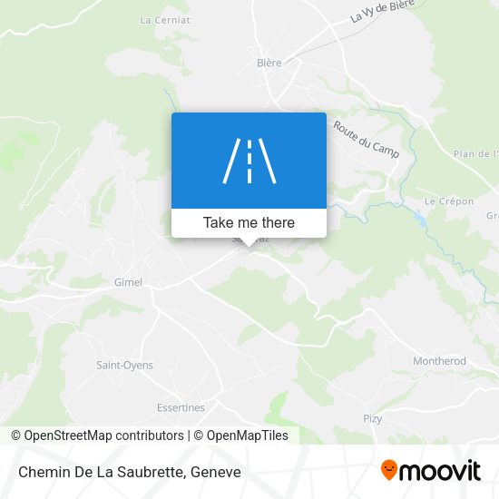 Chemin De La Saubrette map
