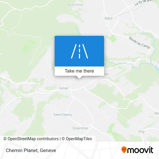 Chemin Planet map