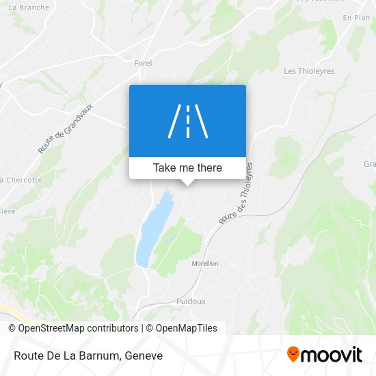 Route De La Barnum map