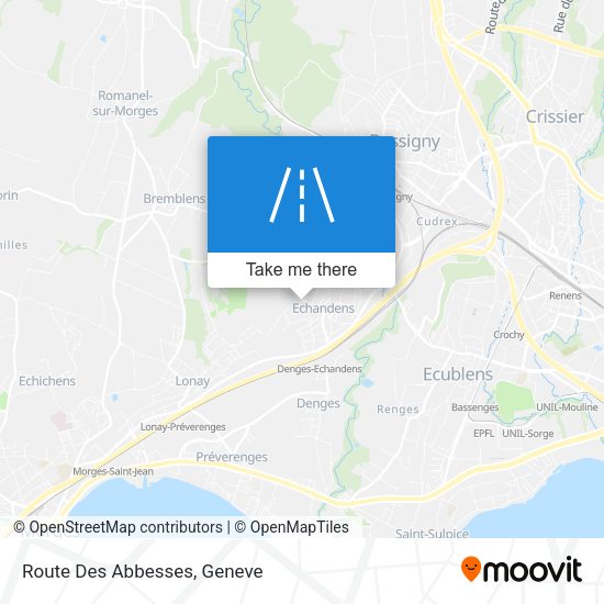 Route Des Abbesses map