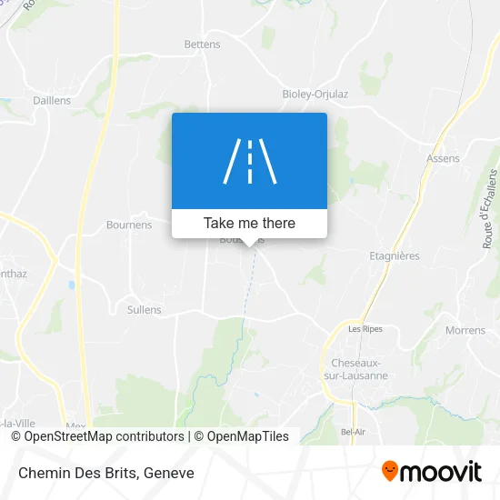 Chemin Des Brits map
