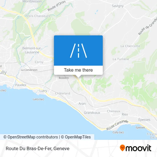 Route Du Bras-De-Fer map