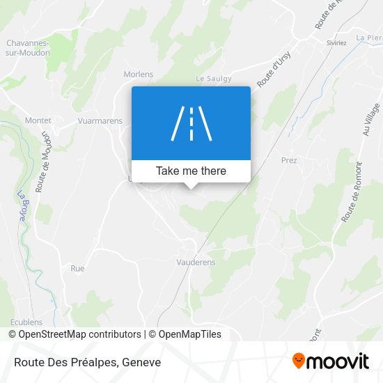 Route Des Préalpes map