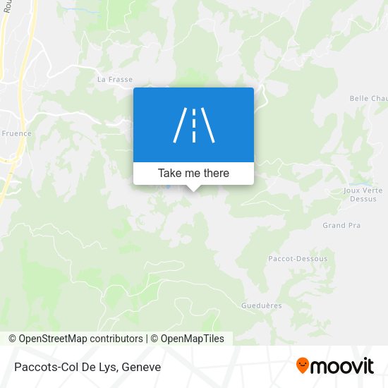 Paccots-Col De Lys map