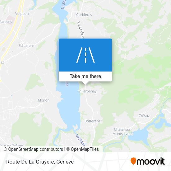 Route De La Gruyère map