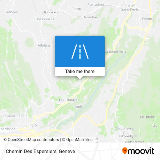 Chemin Des Espersiers map