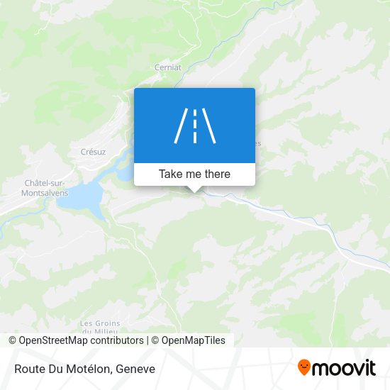 Route Du Motélon map