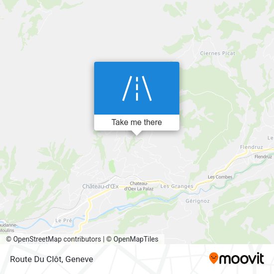 Route Du Clôt map