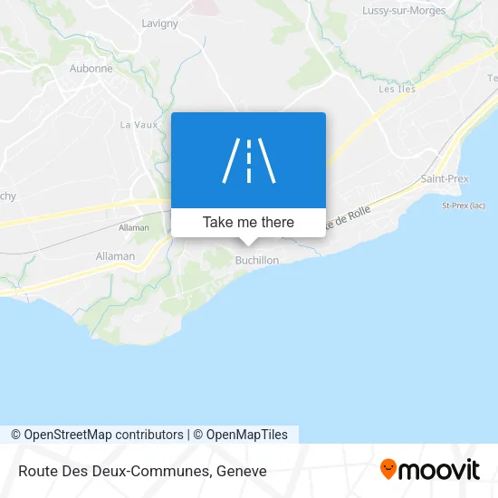 Route Des Deux-Communes map