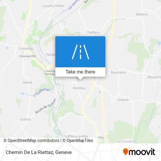 Chemin De La Riettaz map