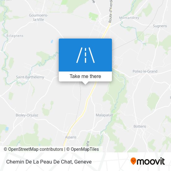 Chemin De La Peau De Chat map