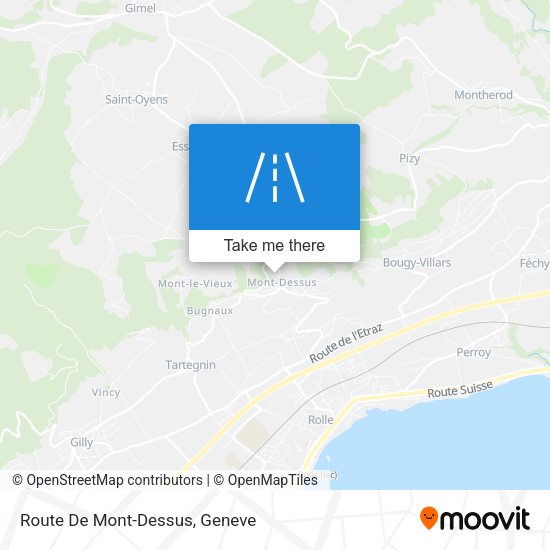 Route De Mont-Dessus map