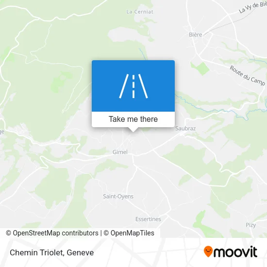 Chemin Triolet map
