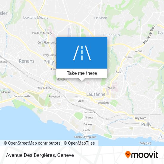 Avenue Des Bergières map