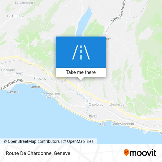 Route De Chardonne map
