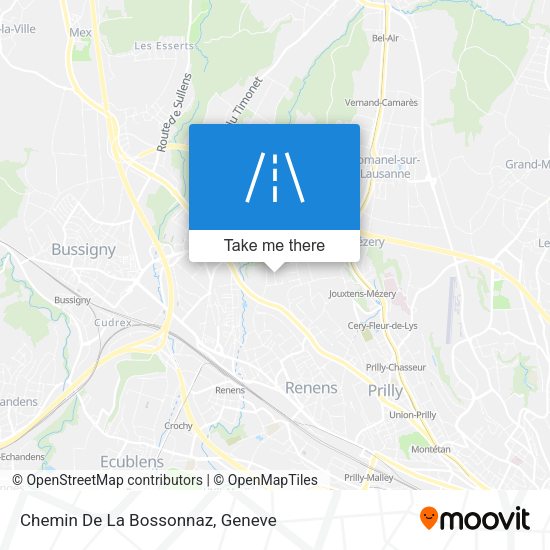 Chemin De La Bossonnaz map