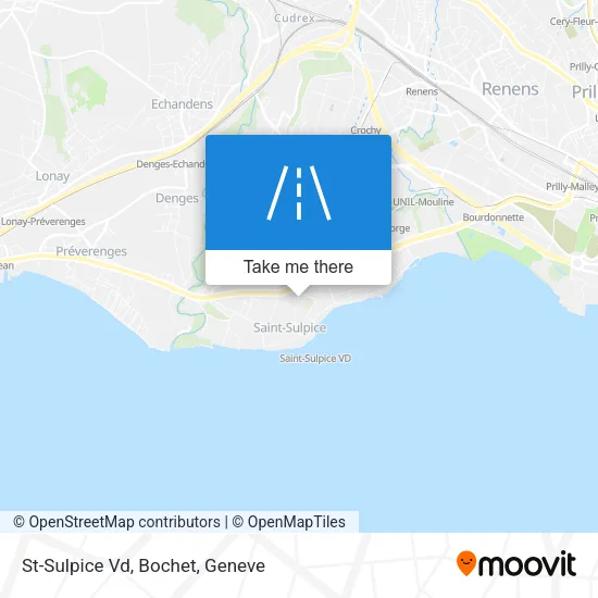St-Sulpice Vd, Bochet map