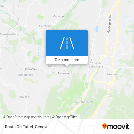 Route Du Tatrel plan
