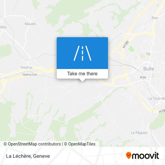 La Léchère map