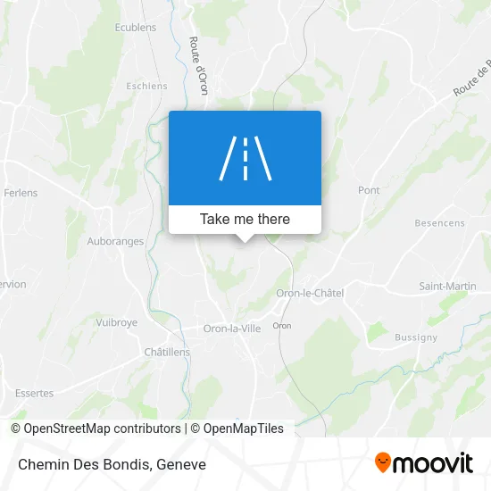 Chemin Des Bondis map