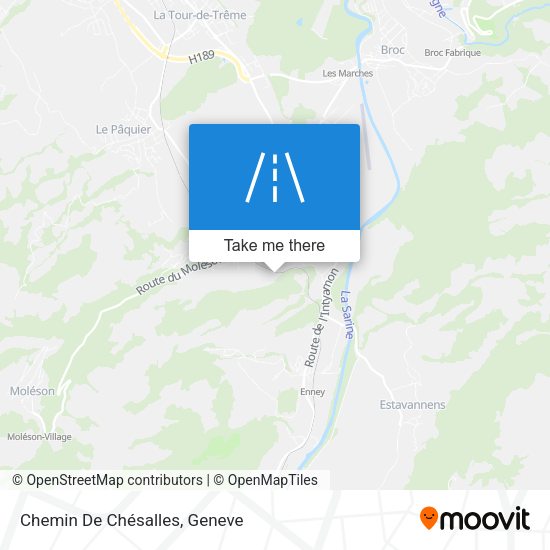 Chemin De Chésalles map