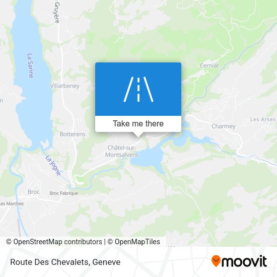 Route Des Chevalets map