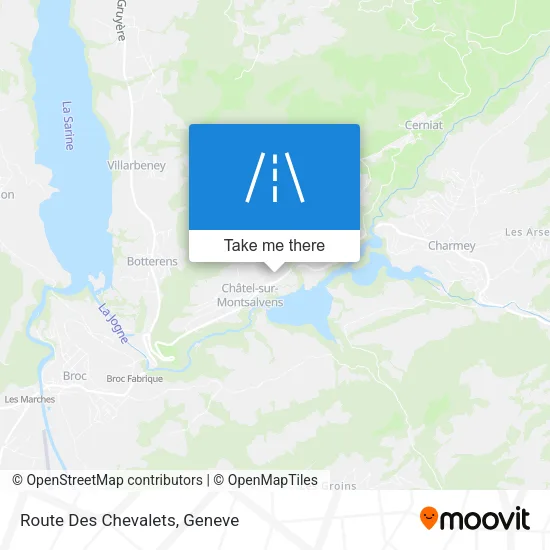 Route Des Chevalets map