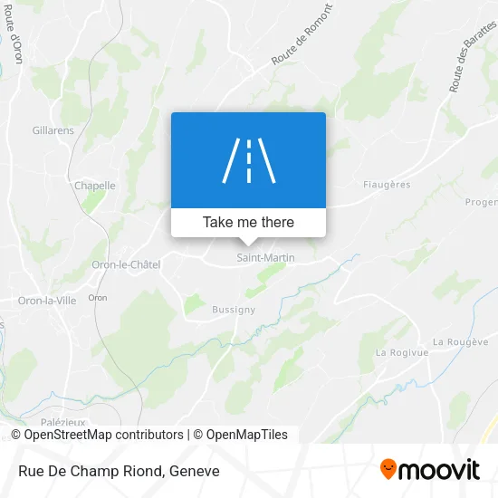 Rue De Champ Riond map
