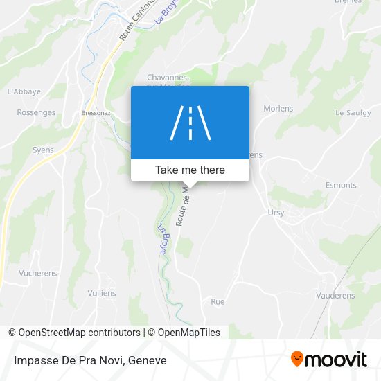 Impasse De Pra Novi map