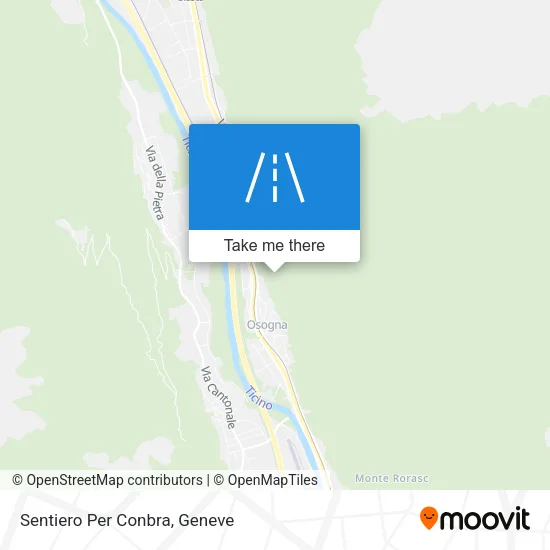 Sentiero Per Conbra map
